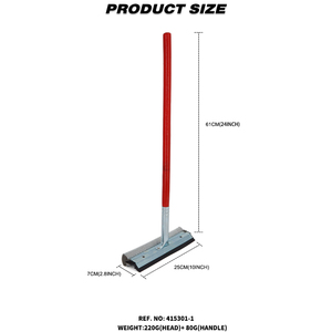 Cepillo de lavado limpiador de escurridor de ventana 2 en 1 con mango largo para limpieza de vidrio de espejo de parabrisas de coche en casa - Product Image 2