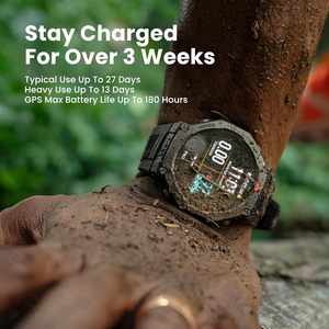 Reloj Inteligente Resistente <span class=keywords><strong>Amazfit</strong></span> <span class=keywords><strong>T</strong></span>-<span class=keywords><strong>Rex</strong></span> 3 Europeo y para Plataforma China, 48 mm, Batería GPS de Larga Duración, Resistente al Agua hasta 328 Pies - Product Image 2