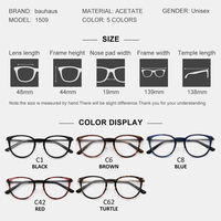 1509 Design classique femmes femme acétate lunettes lunettes cadre