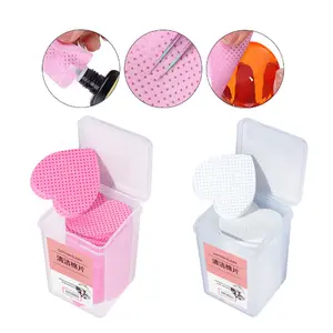 Mở Rộng Lông Mi Lint-Miễn Phí Giấy Cotton Pad Dính Vòi Phun Loại Bỏ Keo Làm Sạch Móng Tay Khăn Lau Lash Công Cụ Trái Tim Theo Bướm