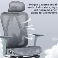 Chaise de bureau ergonomique avec repose-pieds chaise d'ordinateur ergonomique chaise d'ordinateur confortable