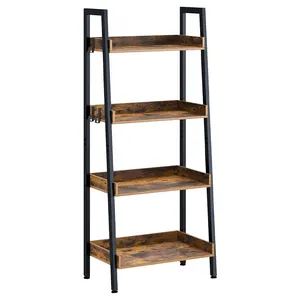 Groothandel Houten Boekenplank Bibliotheek Prentenboekenplank Hoekrek Woonkamer Meubelfabrikant Houten Gouden Ladder Boekenkast