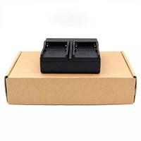 Harga Pabrik Pengisi Daya Baterai Kamera DSLR Universal AC dengan Dual Card Board untuk LP-E5/E6/E8/E10/E12/E17