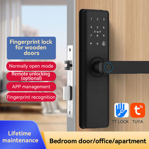 XSDTS F18 serrure de porte intelligente empreinte digitale entrée sans clé WiFi Tuya APP contrôle <span class=keywords><strong>Code</strong></span> numérique porte en bois serrure de sécurité entrée biométrique - Product Image 5