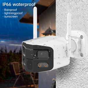 Tuya 4K 4MP Indoor Outdoor IP66 Full-Color Dual-Lens Surveillance <b>Camera</b> Two-Way Audio Humanoid Tracking 180° WiFi Bullet <b>Camera</b> - Product Image 5