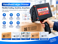 Printer Inkjet Manual Genggam P70 Baru dengan Kepala Cetak XP600 Bertenaga Baterai Tinta Eco Solvent untuk Bahan Telur & Flex