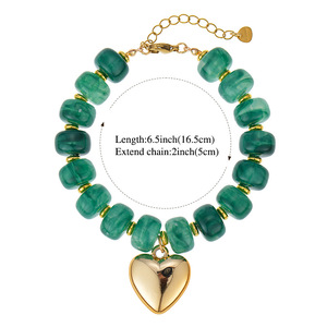 Pulsera Vibrante de Verano <span class=keywords><strong>para</strong></span> la Playa con Colgante de Corazón Grande, Pulsera de Cuentas de Resina Acrílica, Joyería de Mano Individualista y Colorida, Regalo <span class=keywords><strong>para</strong></span> <span class=keywords><strong>Mujer</strong></span> - Product Image 5