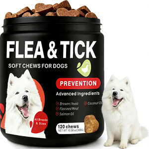 OEM/ODM – Nouvelles Friandises Tendres <span class=keywords><strong>Anti</strong></span>-<span class=keywords><strong>Puces</strong></span> pour Chiens <span class=keywords><strong>et</strong></span> Chats avec Huile de Poisson pour le Soutien Immunitaire - Product Image 2