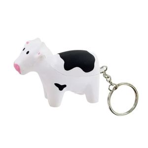 Customized Logo PU Foam Milk <b>Cow</b> Shaped Anti-Stress Ball Promotional Soft <b>Toy</b> Key Chains for Giveaway Gifts - Product Image 4