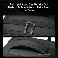 Sac à Dos Arctic Hunter Compression Sous Vide en Polyester Convertible Bretelles Escamotables Antivol 15.6 Pouces