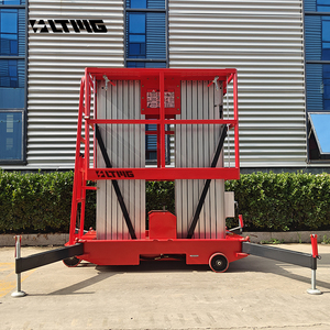 Plateforme de travail aérienne à double mât en aluminium LTMG 6-14m, livraison gratuite, plateforme de travail chinoise, table élévatrice à ciseaux - Product Image 3