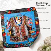 Écharpe carrée en soie épaisse, impression numérique double face, 19 Momme, accessoire polyvalent pour l'extérieur et les voyages, pour femmes, toutes saisons, adulte