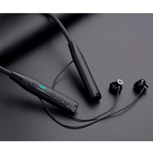 Headphone Olahraga Tahan Air Tanpa Peredam Kebisingan, <span class=keywords><strong>Neckband</strong></span>, Bluetooth Bt5.2, Tipe C, Kabel, Tws Earplugs Dengan Layar Digital Baterai - Product Image 5