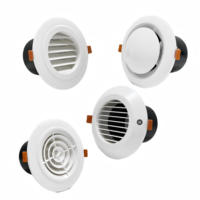 Vente en gros de haute qualité cvc climatiseur ventilation ressort style rond plafond ABS disque plastique soupape d'aération