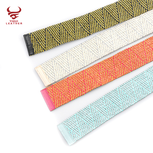 เข็มขัดคาดเอวหัวทรงกลมสไตล์โบฮีเมียนสำหรับเด็ก<span class=keywords><strong>2025</strong></span>สีสันสดใสเข็มขัดฟาง PP แบบถักจากนักออกแบบใหม่
