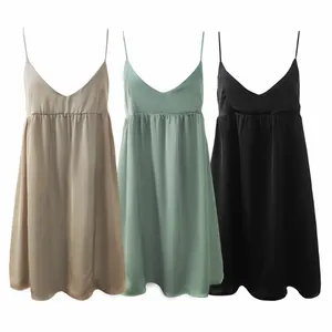 Customized High Quality Loose Light Slip Dress Women Dress Summer Dresses