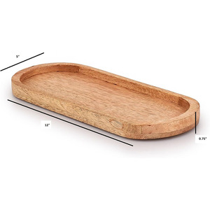 Ensemble <span class=keywords><strong>de</strong></span> plateaux ovales en bois, compatibles avec la gravure laser, adaptés pour ranger le <span class=keywords><strong>fromage</strong></span>, les sushis, les collations <span class=keywords><strong>de</strong></span> fête, etc. - Product Image 2