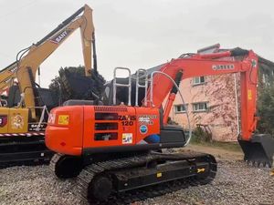 Excavadora sobre orugas Hitachi ZX120 de segunda mano de 12 toneladas, original de Japón, certificado CE, embalaje EPR de Alemania, en stock ahora - Product Image 2