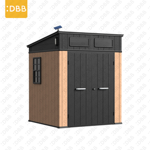Abri <span class=keywords><strong>de</strong></span> <span class=keywords><strong>jardin</strong></span> multifonctionnel, grand, à double porte, en résine plastique, organisateur d'équipements d'extérieur, <span class=keywords><strong>armoire</strong></span> <span class=keywords><strong>de</strong></span> rangement verticale préfabriquée - Product Image 1