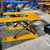 Plateforme élévatrice à ciseaux fixe industrielle de 1000 kg, table élévatrice hydraulique robuste avec protection de sécurité