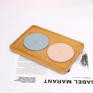 Posavasos de cuero estilo nórdico, redondo, aislante del calor, impermeable, a prueba de aceite, para uso en escritorio. - Product Image 2