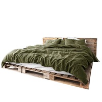Ensemble de draps en lin français 100% lavé à la pierre