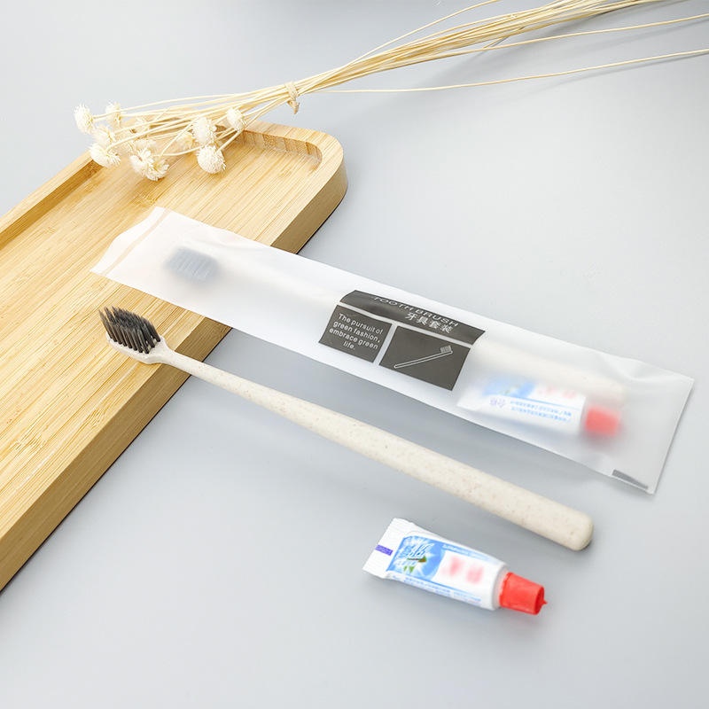 Straw toothbrush A+Fangcao toothpaste