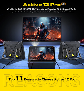 5G Blackview Hoạt Động 12 Pro Rugged Máy Chiếu Máy Tính Bảng 11 ''Pad <span class=keywords><strong>Android</strong></span> 15 16GB 1Tb 30000MAh Dimensity 7300 Máy Tính Bảng Điện Thoại - Product Image 3