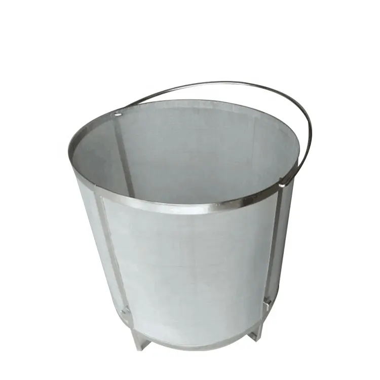 35cm Diameter 35cm Height 300 Micron Stainless Steel Mesh Beer Bucket Strainer