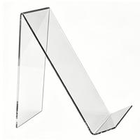 Support de présentation de livres en acrylique transparent sur mesure, support transparent pour livres, magazines, cadres photo, taille et logo OEM acceptables