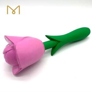 Nuovi Prodotti per Animali Domestici: Giocattolo da Masticare Ecologico e Non Tossico a Forma di Tulipano e Rosa in Lattice per San Valentino - Product Image 6