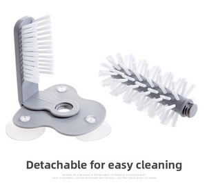 Cepillo de limpieza multifuncional para pared, cocina, piscina, tazas y vasos, con rotación para lavar tazas de agua y té. - Product Image 6