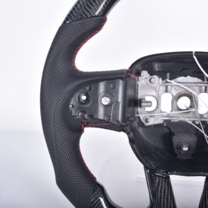 Volant en cuir avec revêtement en fibre de carbone adapté aux Dodge Challenger Charger RT Durango <span class=keywords><strong>SRT</strong></span> Hellcat Jeep Cherokee <span class=keywords><strong>Trackhawk</strong></span> - Product Image 4