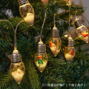 Nuevas Luces de Navidad LED Solares a Prueba de Agua IP67 con Batería de Botón, Decoración de Árbol de Navidad con Papá Noel y Muñeco de Nieve, Modelo 823 - Product Image 2