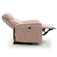 Geeksofa Fauteuil inclinable électrique moderne en tissu de cuir avec fonction extensible pour meubles de salon