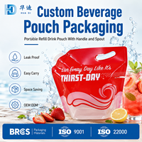 Sac de 5L, 8L, 10L de qualité alimentaire pour boissons, vin, eau avec bouchon à vis en film EVOH PE pour sirop, thé, lait – Idéal pour les acheteurs de marques privées