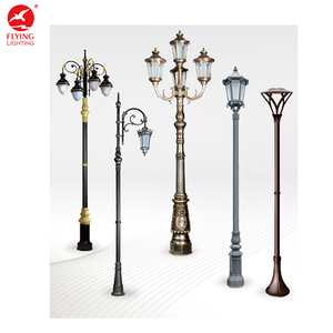 <span class=keywords><strong>Poste</strong></span> de Luz de Jardín Vintage Personalizado de Fábrica, Farola de Hierro para Decoración de Jardín, Villa, Iluminación de Paisaje - Product Image 3