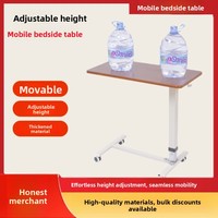 Table de repas multifonctionnelle pour personnes âgées, plateau de repas mobile pour patients, table de réadaptation médicale réglable à côté du lit, table d'accompagnement infirmier