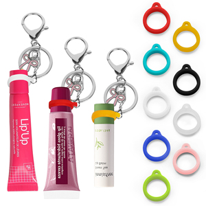 Porte-clés pour baume à lèvres, brillant à lèvres et rouge à lèvres, compatible avec <span class=keywords><strong>Laneige</strong></span>, Summer Friday et Glossier, avec cordon pour sac et baume à lèvres - Product Image 1
