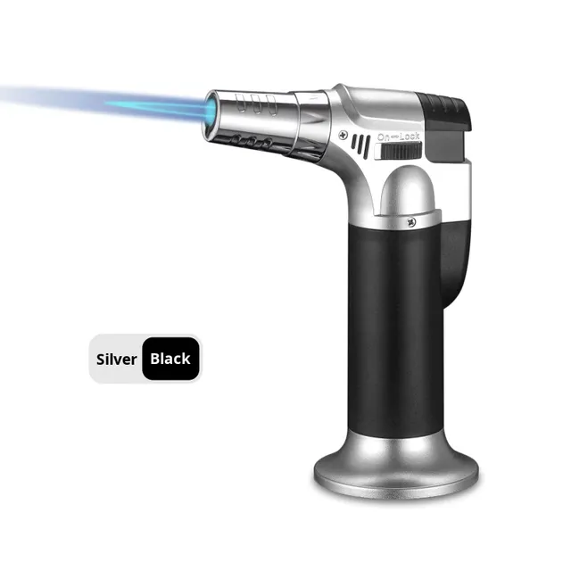 Cigar Lighter Windproof Refillable Butane Igniter for Lighting Moxa Sticks Incense Electronic Spray Gun