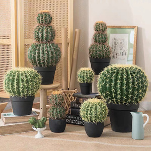 Planta de Cactus Artificial de Plástico, Decoración para <span class=keywords><strong>el</strong></span> Hogar, Cactus para Decoración de Interiores y Exteriores, Hogar y Oficina, Plantas Artificiales - Product Image 1