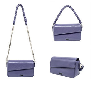 Cadena de suministro global <span class=keywords><strong>Paparazzi</strong></span> personalizado # PA0034 <span class=keywords><strong>moda</strong></span> mango trenzado nuevas mujeres señoras PU cuero bandolera bolso de hombro bolsos - Product Image 2