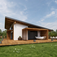 Villa préfabriquée de luxe en acier léger de haute qualité