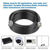 Câble coaxial RG58, connecteur BNC mâle vers TNC mâle, 50 ohms, câbles coaxiaux à faible perte, câble de raccordement BNC