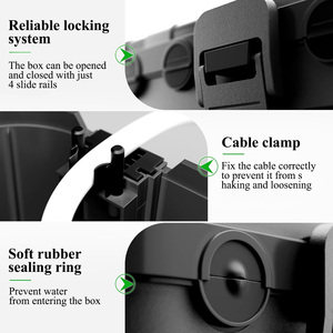 كبير في الهواء الطلق PP IP44 غطاء سلك تمديد مقاوم للماء مقاوم للماء لحماية مقبس منفذ - Product Image 3