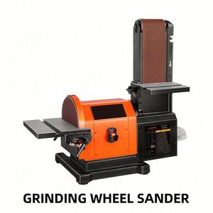 900W Metal Polishing Belt Disc Sander Woodworking Bench Sanding Machine 220V Industrial Profession <b>Adjustable</b> <b>Table</b> Belt Sander - Product Image 3