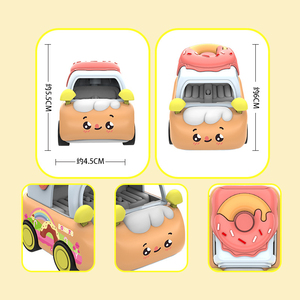 Modèle de <span class=keywords><strong>camion</strong></span> de nourriture miniature en métal populaire, chariot de desserts, voiture miniature, jouet pour enfants et souvenir décoratif pour collectionneurs - Product Image 2