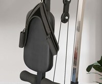 Machine à tirer lat à vente chaude avec coussin de siège et de dossier et machine à câble à rangée basse