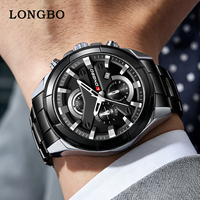 LONGBO 83922 Nieuwe Herenhorloges, Lichtgevende Horloge, Hoge Kwaliteit Waterdicht, Fabrieksgroothandel Herenhorloges