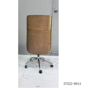 Simple and Comfortable Wooden Office <b>Chair</b> with Adjustable Height and Swivel Wheels 37522-601A - Product Image 4